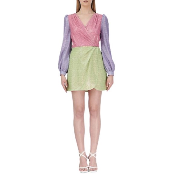 Olivia Rubin Dresses & Skirts - NWT Olivia Rubin Meg Colorblock Sequin Mini Dress